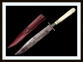 Antique American Civil War Era Tiffany Co.  Made Bowie Knife,  Broadway York