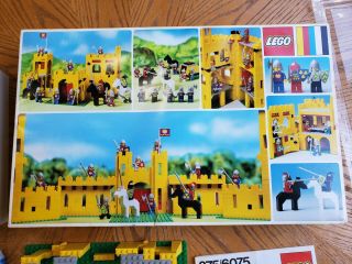 Vintage (1978) LEGO 6075 / 375 Yellow Classic Castle Set - w/ box & instructions 8