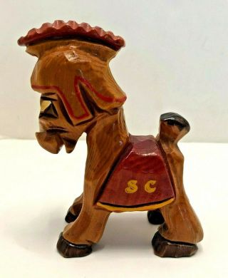 Rare - Carter Hoffman Univ Of Southern Calif (usc) Carved Mascot Trojan Horse
