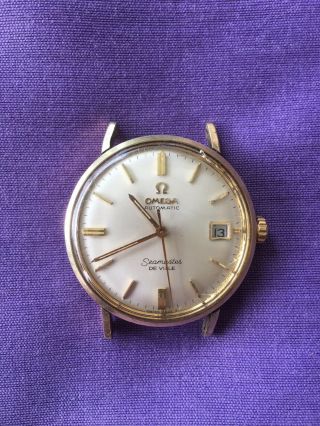 Vintage 14k Gold Filled Seamaster Deville Automatic Watch