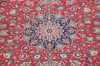 Traditional Floral Area Rugs Hand - Knotted Oriental Dinning Room Carpet 10x14 RED 4
