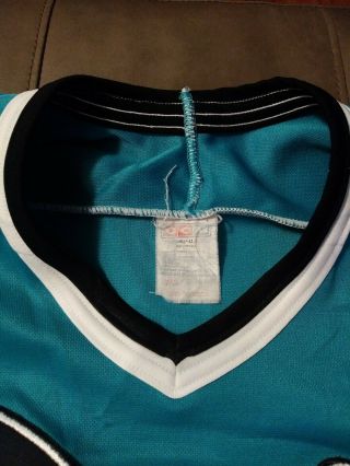 XL Vintage 1991 San Jose Sharks Inaugural Season Authentic CCM Hockey Jersey 90s 3