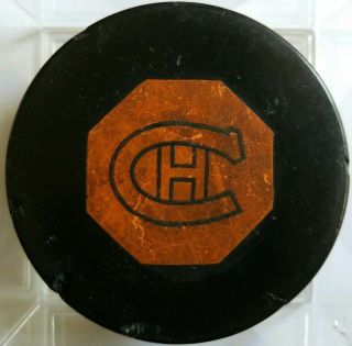 Vintage 6 Nhl Montreal Canadiens Art Ross Converse Game Puck Usa