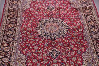 Vintage Traditional Floral RED Area Rug Hand - Knotted Living Room 10x13 4