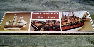 Billings Wood Boat Kit - H.  M.  S Bounty 492 - Vintage Denmark