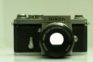 Vtg Nikon F NIPPON KOGAKU SLR 35MM serial 64xxx,  50mm Lens f2 Nikon 2