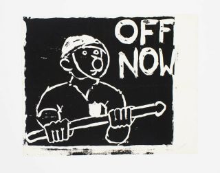 Off Now / Rare Anarchist Protest Poster Diy May 69 Revolutionary Flyer