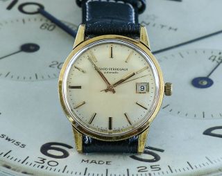 Very Pretty Vintage Girard Perregaux Gold Plated Automatic Gents Watch 150105