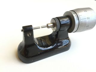 Bergeon Bench Micrometer Suisse Switzerland Rare Vtg Watchmaker 0 - 15mm Tool