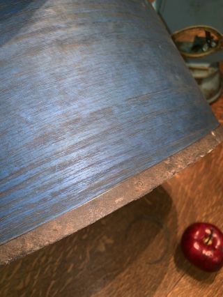 Fabulous Primitive Antique Measure in Orig BEST OLD BLUE PAINT Pantry Box Style 9