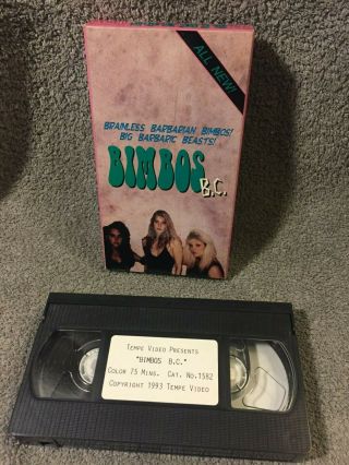 Rare Vintage " Bimbos B.  C.  " Vhs 1992