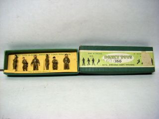 Vintage Dinky Toys No.  150 Royal Armoured Corps Personnel Figures W/original Box