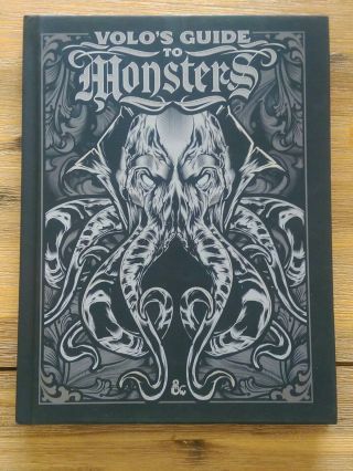 Volos Guide To Monsters Dungeons & Dragons 5th Edition D&d Limited Cover Rare