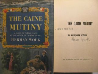 1951 Rare Signed True 1st Ed.  The Caine Mutiny - Herman Wouk –pulitzer Prize