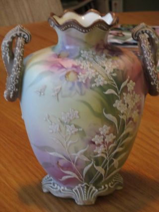 antique nippon moriage vase 3