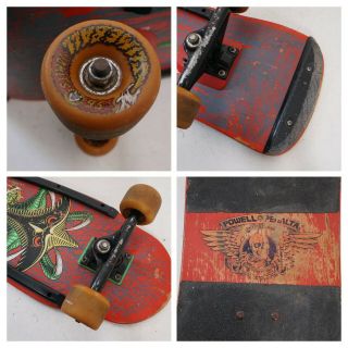VTG 80 ' s Powell Peralta Tony Hawk Bird Claw Bones Skateboard Slimeball Wheels 8