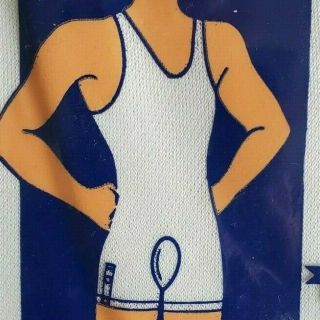 Rare Du - Ons Mens Athletic Union Suit One Piece Underwear Rayon 38