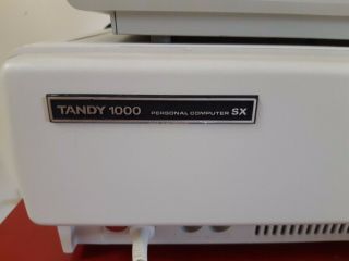 Tandy 1000SX 1000 SX Computer PC with 2 Keyboards Vintage 5.  25 great 7