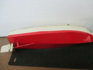 Vintage LIONEL CRAFT Speed Boat Wind - Up Chris - Craft Metal Boat w/Key & Drivers 6