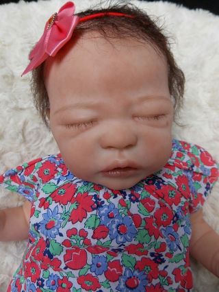 Rare Reborn Baby Girl Doll Quinlynn By Laura Lee Eagles