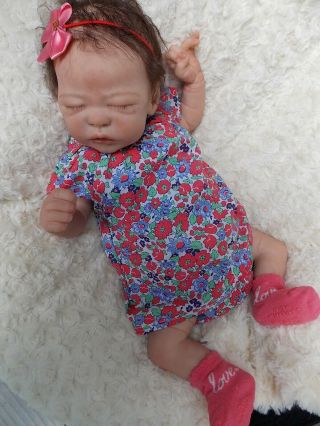 Rare Reborn Baby Girl Doll QUINLYNN by LAURA LEE EAGLES 5