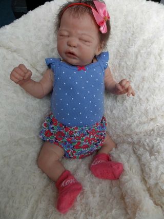 Rare Reborn Baby Girl Doll QUINLYNN by LAURA LEE EAGLES 8