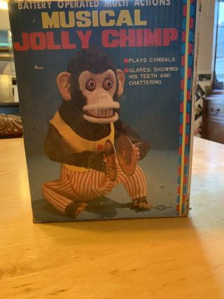 Vintage Battery Operated Musical Jolly Chimp Monkey - - 5
