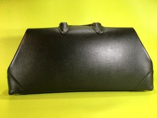 Vintage Doctors Medical Bag Crest Lock Co.  25216M F2 Leather Black 3