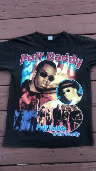 Vintage 90s Puff Daddy T Shirt P Diddy Rap Tee Concert Tour Mase Biggie Lil Kim