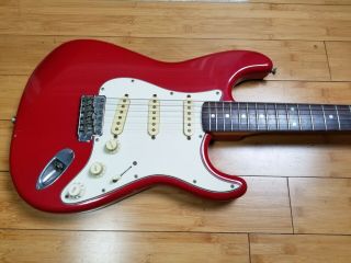 Fender Squier Japanese E - Series Stratocaster - Red - 1984 W/ Case - Vintage Mij
