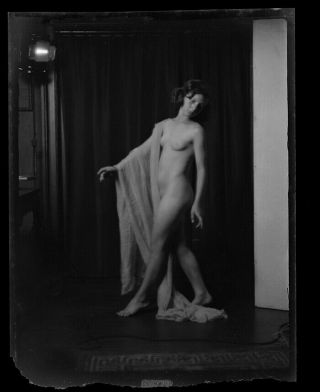 Nude Dancer Alice Seltzer Vintage 1923 Arnold Genthe Negative Classical Pose NR 2