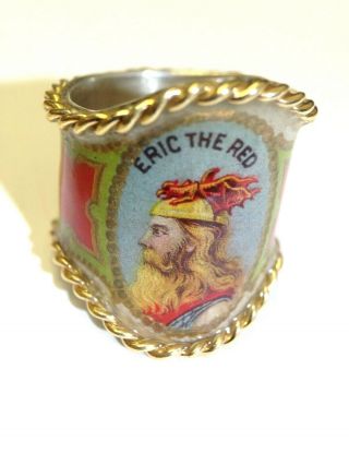 Custom Antique Cigar Band Ring In 18k Gold And Sterling Silver