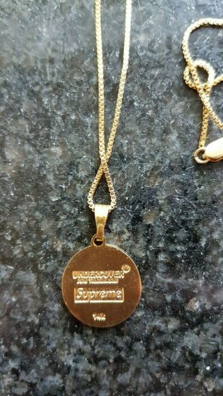 Supreme undercover 14ct gold pendant,  chain ultra rare only one on ebay 2