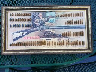 Speer Bullet Board Cartridge Ammo Display - Commemorating The Us Bicentennial