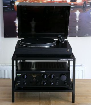 THE SOUND ORGANISATION Vintage two shelf Hi - Fi turntable CD Separates Rack UK 4