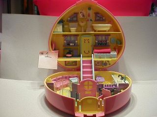Vintage Bluebird Polly Pocket Lucy Locket Large Compact Complete With All :)