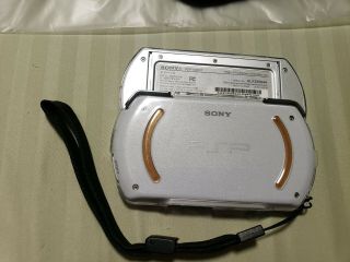 Sony PSP Go White,  M2 Modded 128GB w/ Cable & Cases,  Black Strap (RARE) 11