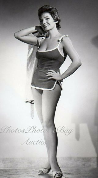 VALERIE FRENCH busty leggy actress VINTAGE ORIG PHOTO by CRONENWETH cheesecake 2