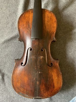 Old Antique Vintage 4/4 German Violin Need Setup