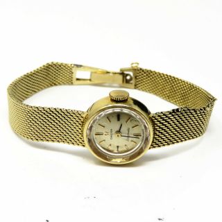 Nyjewel Vintage Omega Ω 14k Solid Gold Bracelet Watch Runs 22.  3g