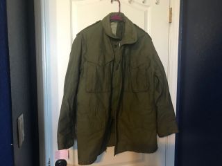 Nwots Vintage Og - 107 Cold Weather Field Jacket W/ Hidden Zip Hood Small Regular