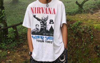 Vintage T Shirt Nirvana & Butthole Surfers Tour 1993s Rare