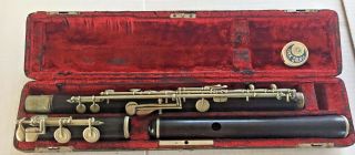 Antique Buffet Crampon & Co Paris Wooden Flute In Case Made In France Rare
