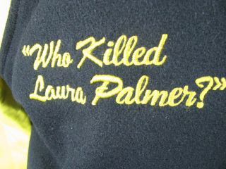 Twin Peaks 90 - 91 Season Rare Letterman Crew Jacket Who Killed Laura Palmer 3