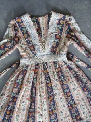 Vintage victorian Gunne sax dress hippie Corset bohemian dress prairie gypsy 4