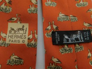 Rare Eco Vintage Hermes Paris France Men 