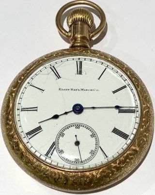 Elgin National Watch Co.  Gold Filled Open Face Pocketwatch