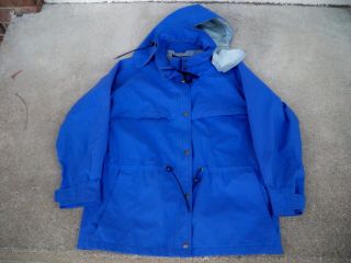 Vintage Eddie Bauer Gore - Tex Gtx Waterproof Blue Rain Jacket Coat Men 