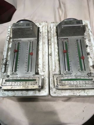Snap on WA40 Magnetic Caster Camber Gauge vintage pair 2