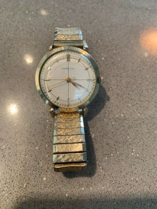 Hamilton Men’s Vintage 10k Gold Filled Bezel Watch Art Deco Well / Running